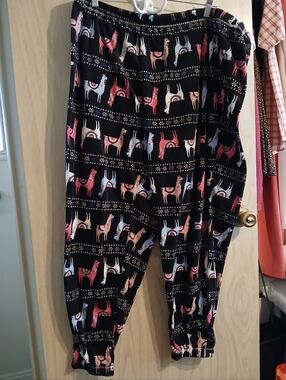 Secret Treasures Women's Plus Size 3X (22W-24W) Llama Print Pajama Sleep Pants
